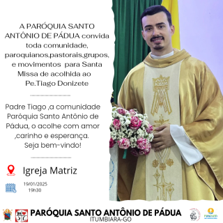 ACOLHIDA AO PADRE TIAGO