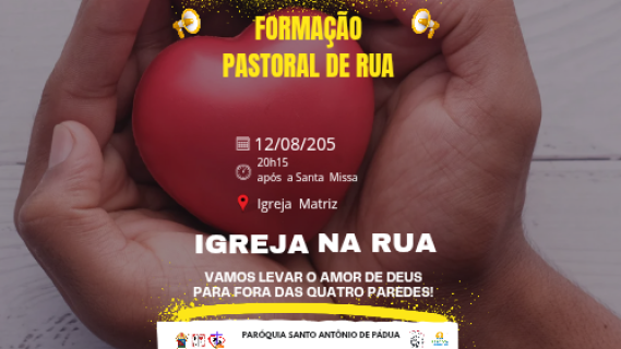 FORMAÇÃO  PASTORAL DE RUA
